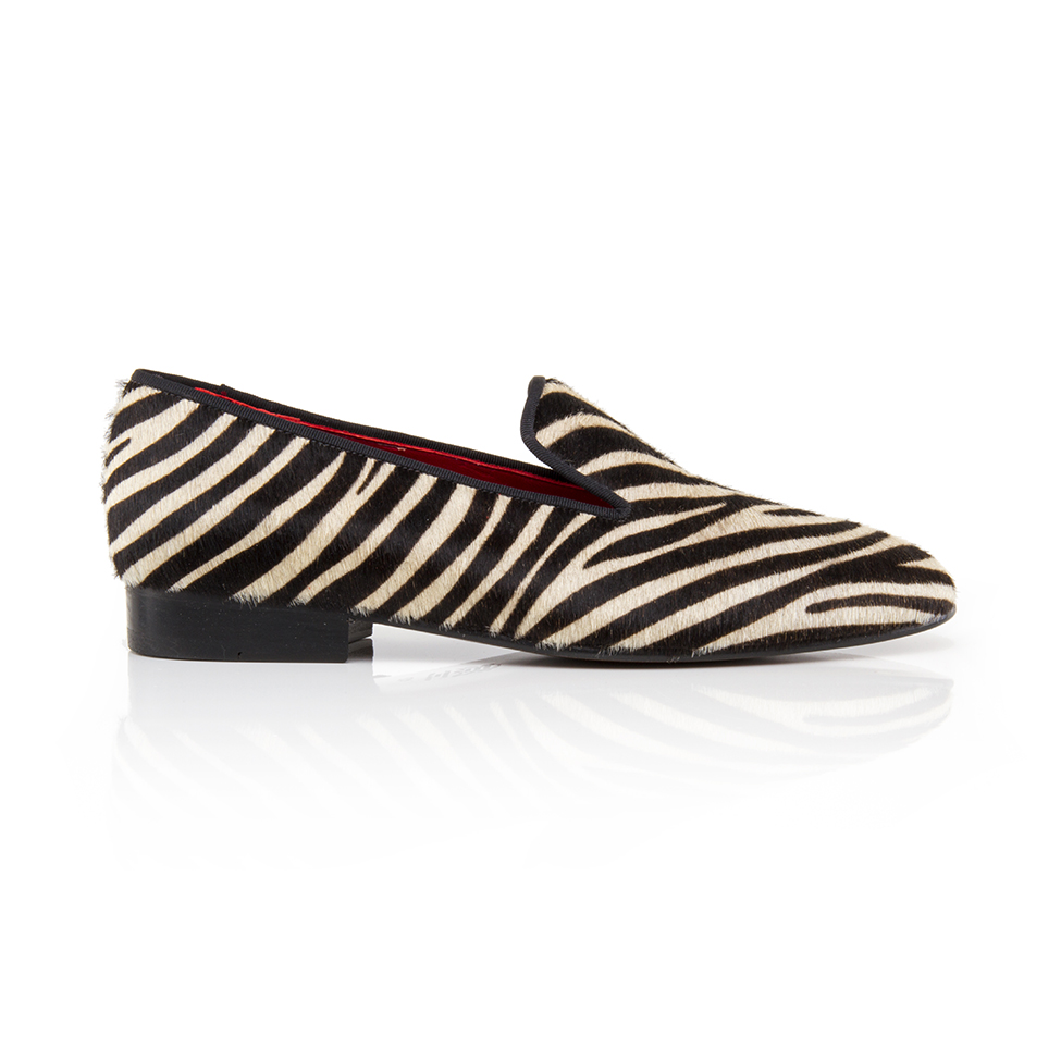 Men shoes Slipper Zebra tuxedo or frac - Ana Marttin